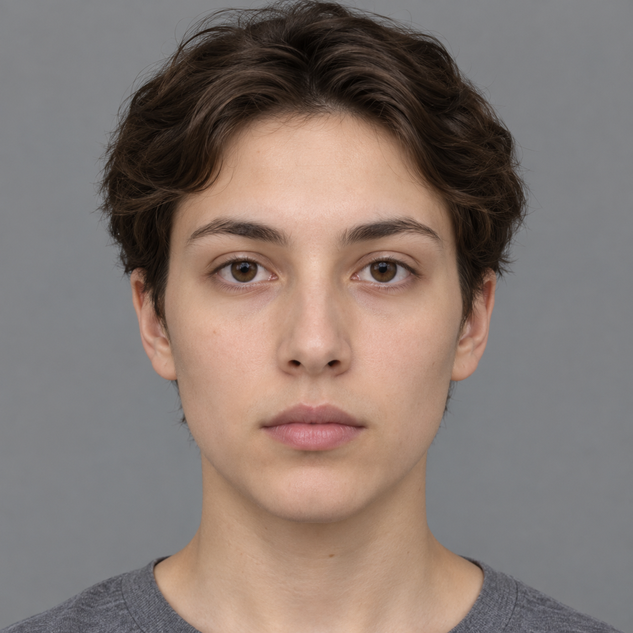 Face looking directly at the viewer